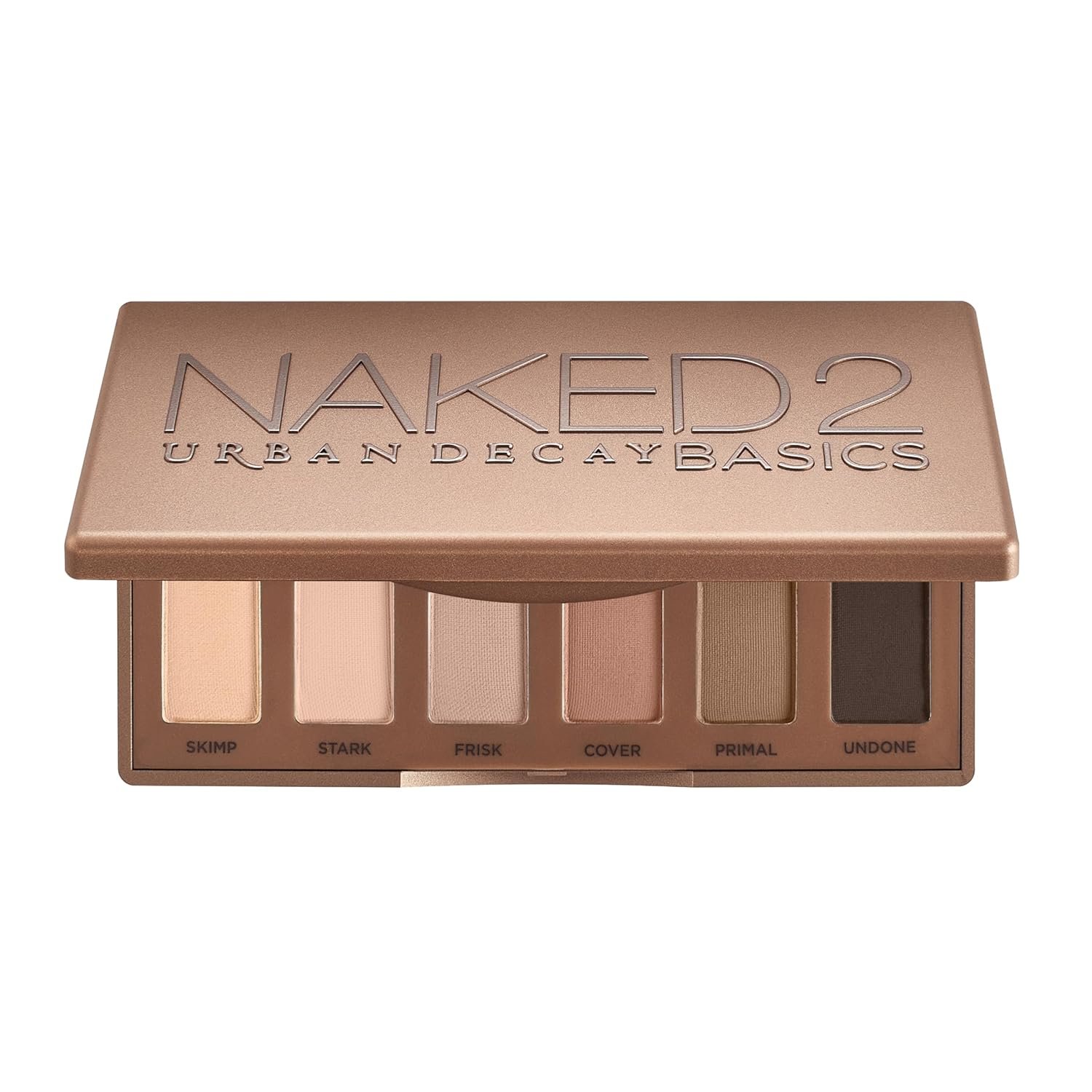Urban Decay Naked2 Basics Matte Eyeshadow Palette – 6 Cool Neutral Shadows | Contouring Neutral Eyeshadow Palette for Natural + Smoky Eye Looks, Matte Nudes, Travel Makeup Palette, Includes Mirror