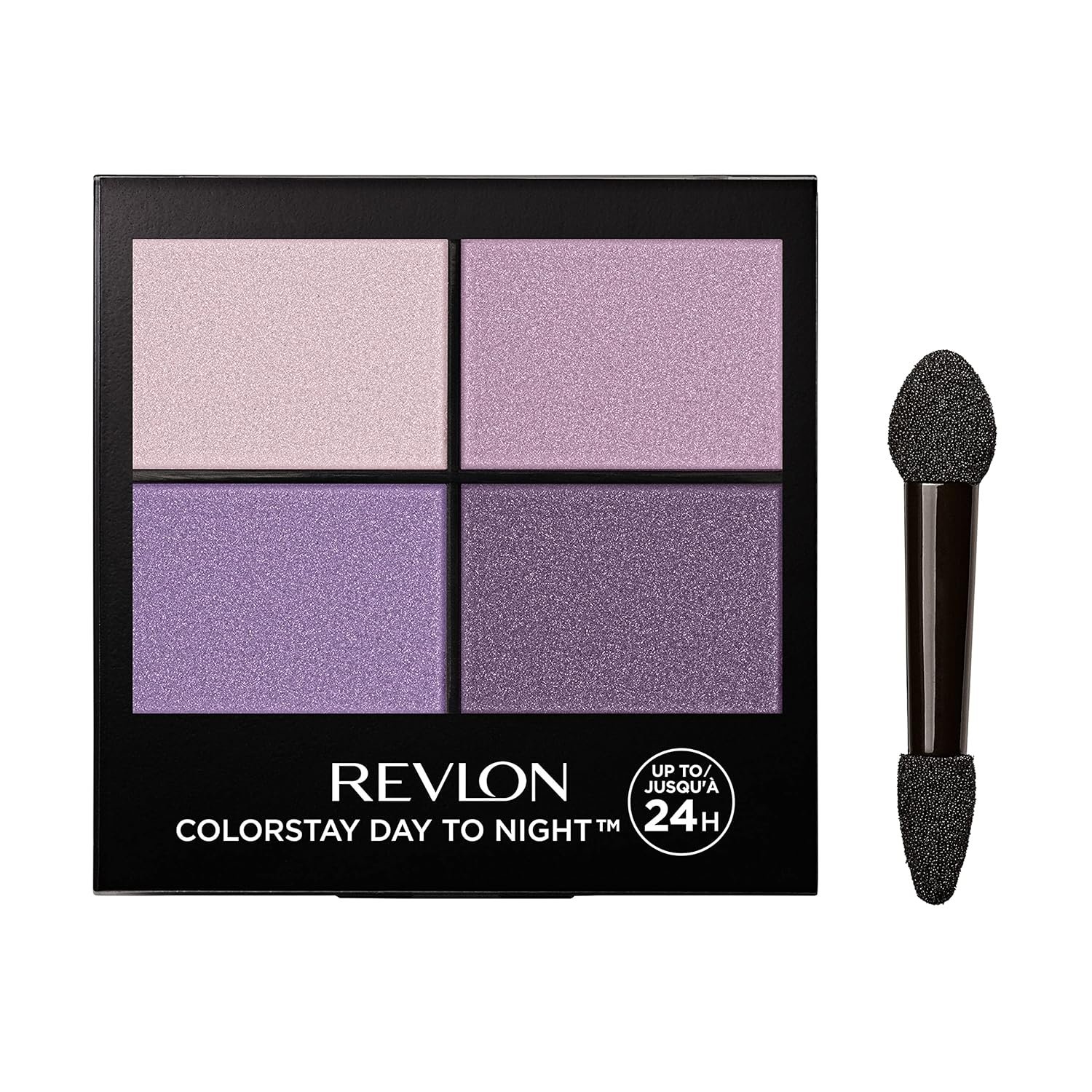 Revlon ColorStay Day to Night Eyeshadow Quad, 530 Seductive, 0.16 oz | Longwear eyeshadow quad with velvety, blendable matte & shimmer shades. Crease & smudge proof. Up to 24hr wear.