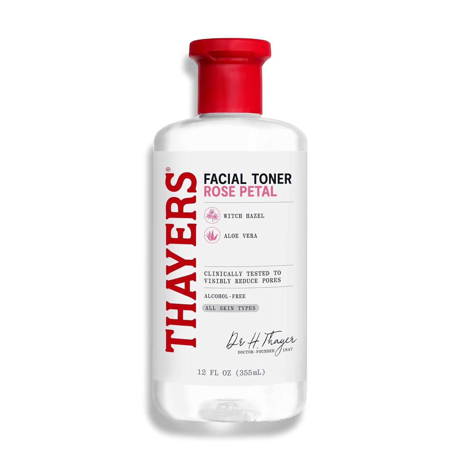 THAYERS Rose Petal Facial Toner, Witch Hazel & Hydrating Aloe Vera, 12 oz