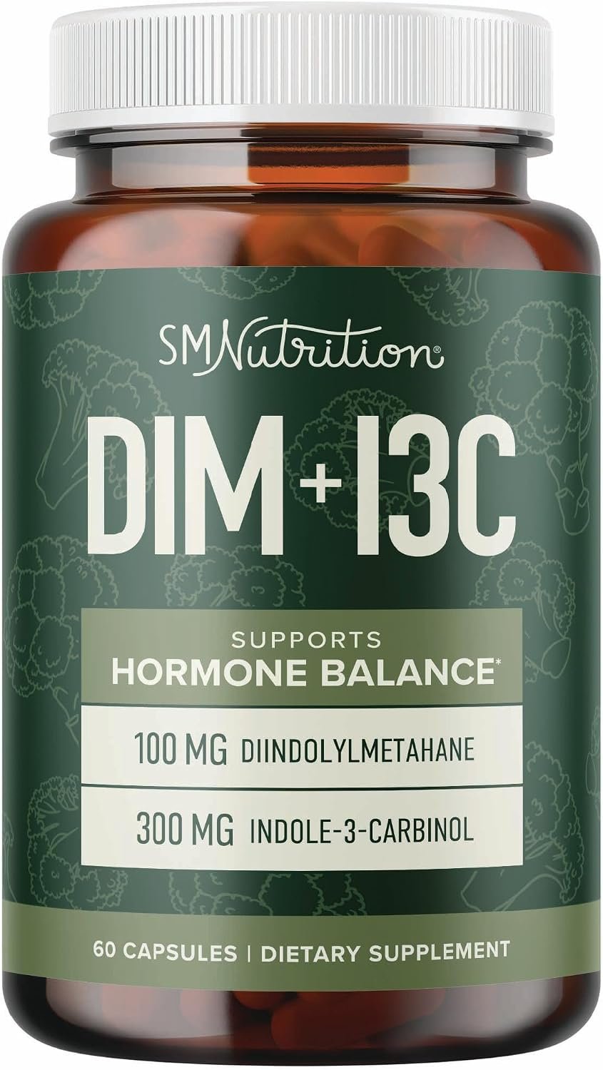 DIM & Indole 3 Carbinol for Hormone Balance for Women & Men, I3C Complex